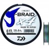 DAIWA J BRAID x4 MULTICOLORE 500M : modèle:DAIWA J BRAID X4, Résistance (kg):22.4, Diamètre (mm):33/100, Longueur (m):500