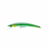 YO ZURI CRYSTAL 3D MINNOW LONG CAST : Longueur (cm):13, Colour:VERT/ARGENT, Poids (g):26